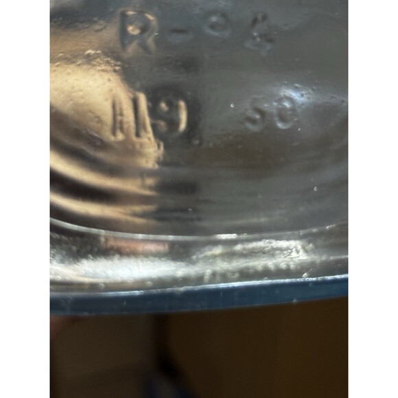 Vintage 1950s Embossed Glass Whiskey Bottle Knight on Horseback R-84 - Picture 3 of 4